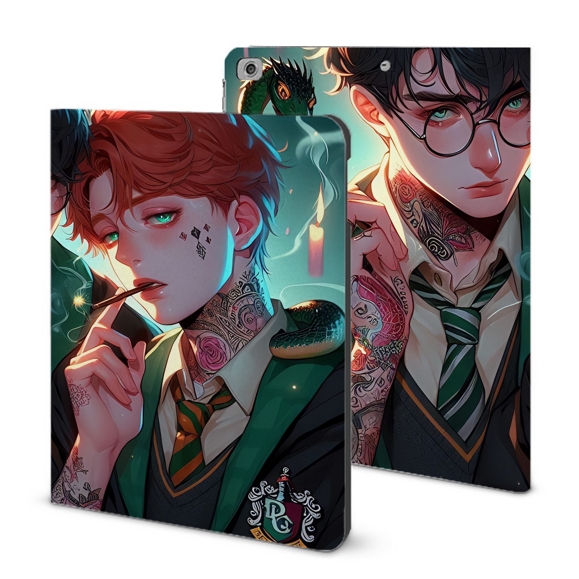 （画像用） Harry Potter ハリー・ポッターシリーズ IPad ケース ブック型 PUレザー TPU 耐衝撃 軽量 薄型 ペン収納なし 全面保護 IPad 各モデル対応